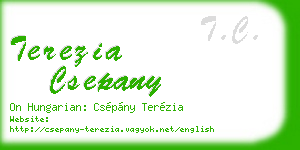 terezia csepany business card