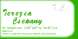 terezia csepany business card